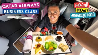 Qatar Airways Business Class from Kochi  Doha  Abu Dhabi  Airbus A330 Flying Experience [upl. by Auginahs57]