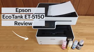 Epson EcoTank Pro ET5150 Supertank Inkjet Printer Review [upl. by Asik]