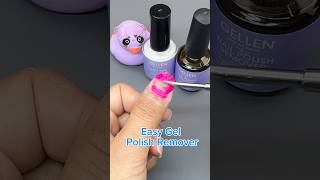 Easy and Fast Gel Nail Polish Removerat Home No Damage gellen nailart nails nailtutorial [upl. by Adnylg]