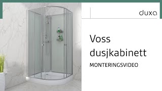 Monteringsvideo for Voss dusjkabinett  Duxabathno [upl. by Euqinommod]