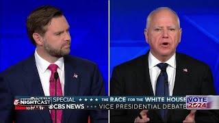 Vance and Walz focus their attacks on the top of the ticket — not each other VP debate takeaways [upl. by Neelrak]