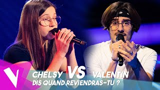 Barbara  Dis quand reviendrastu ● Chelsy amp Valentin  Duels  The Voice Belgique [upl. by Elbys]