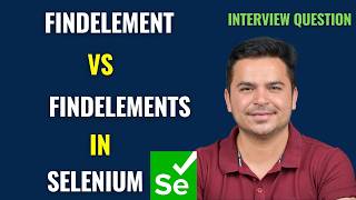 Difference Between FindElement and FindElements in Selenium  Selenium Interview Question [upl. by Metzger]