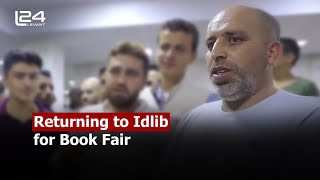 Many visitors from outside of Idlib are visiting the 2024 Idlib Book Fair [upl. by Harvie314]