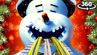 360 WINTER MERRY CHRISTMAS VR 360 Video Roller Coaster [upl. by Nosnarb]