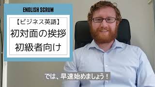 【初級者向けビジネス英語】初対面での挨拶 [upl. by Assilaj]