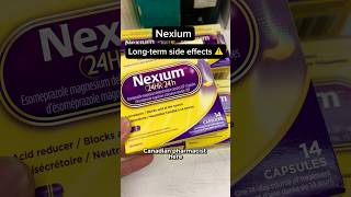 ⚠️Longterm side effects of Nexium pharmacist acidreflux heartburn healthandwellness [upl. by Ihab]