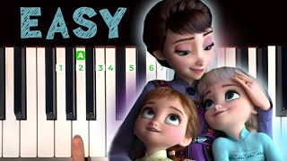 All Is Found  Frozen 2  EASY PIANO TUTORIAL For Beginners [upl. by Tedder]