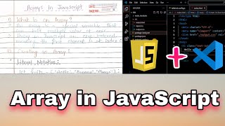 Arrays in JavaScript  A Beginner’s Guide to JavaScript Arrays [upl. by Netsirhc]