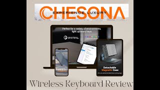 Chesona Wireless Keyboard Review  iPad Air M2 13inch [upl. by Vaden]