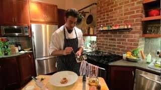 Cooking with Don Pilar  Añejo Scallop with Hazelnut Crust [upl. by Er585]