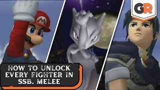 How to Unlock Every Fighter in Super Smash Bros Melee [upl. by Schwarz418]