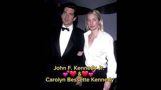 John F Kennedy Jr and Carolyn Bessette Kennedy celebritiescouples celebrity shotrs [upl. by Juanita]