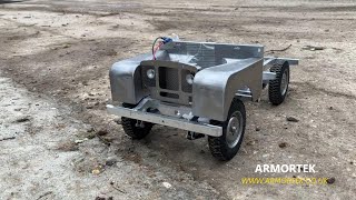 16 SCALE PROTOTYPE 4x4 RC CAR  FIRST EVER RUN [upl. by Alol]