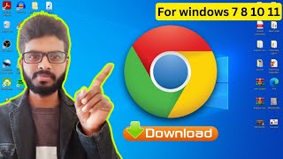 Computer me chrome kaise download kare   How to Download Google Chrome on Windows 10 [upl. by Adile]