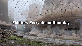 Fiddlers Ferry power station demolition [upl. by Salema757]