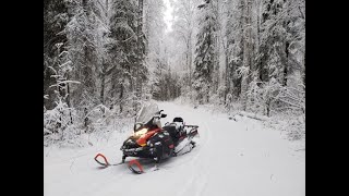 2021 SkiDoo Skandic 600 ACE Wide Track Review Fairbanks Alaska Oct 2020 [upl. by Junie]