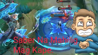 SABER NA MATATAKUTIN TINAPATAN AKO SA EXP LANE MLBBGATOTKACA HIGHLIGHTS [upl. by Elrebmik308]