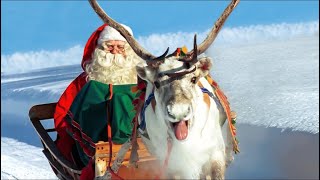 Babbo Natale in Lapponia 🦌🎅 Giri con le renne di Santa Claus e partenza della notte di Natale [upl. by Raddy410]