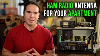 The EASY and CHEAP HAM RADIO APARTMENT ANTENNA perfect for new hams [upl. by Eskill537]