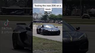 Testing the New Z06 on a track shorts [upl. by Hgalehs]