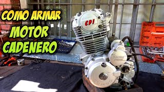 COMO ARMAR MOTOR CADENERO✅ quotAL DETALLE quot 125 200 250 [upl. by Lemmor]