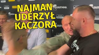 STARCIE NAJMANA Z KACZOREM BRS PODCZAS WYWIADU PRZED CLOUT MMA 6 [upl. by Akienaj]