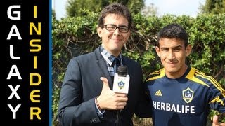 Galaxy forward Jose Villarreal on his callup to the U20 National Team [upl. by Yesdnyl]