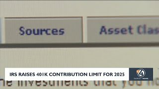 IRS raises 401k contribution limit for 2025 [upl. by Anikal]