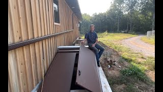 Installing Bilco Clam Shell Basement Doors with Extension [upl. by Nnaaras604]