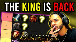 The ULTIMATE Phase 3 Class TIER LIST  Season of Discovery [upl. by Knepper519]