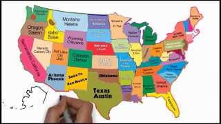 The 50 States and Capitals Song  Silly School Songs [upl. by Inez830]