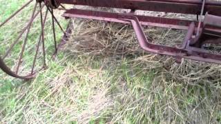 McCormickDeering Type quotMquot SelfDump Hay Rake [upl. by Lydia387]