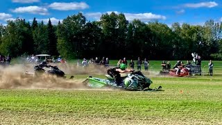 Snowmobile Grass Drags  Temis Drag Fest 2022 [upl. by Ardnac]