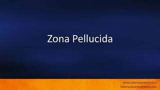 Pronunciation of the words quotZona Pellucidaquot [upl. by Eiral]