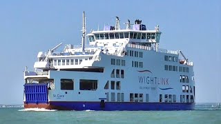 Wightlink  MV St Clare  Fishbourne to Portsmouth [upl. by Kalina]