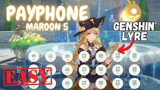 Payphone  Maroon 5  Windsong Lyre Cover by Reykova HANDCAM [upl. by Nomor]