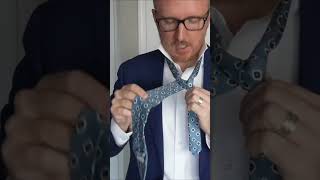 How to Tie a Necktie StepbyStep Tutorial First 5 Steps [upl. by Hamer]