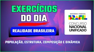 EXERCÍCIOS DO DIA 02  CNU BLOCO 8  REALIDADE BRASILEIRA  QUESTÕES COMENTADAS [upl. by Ivonne]