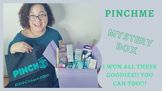 Pinchme Mystery Box  I won awesome freebies [upl. by Ovida]