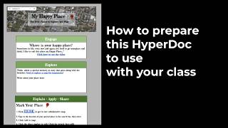 How to Prepare the My Happy Place HyperDoc [upl. by Bindman]