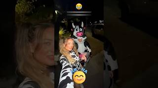 When Cow Theme Party Costume Goes Wrong 😂 [upl. by Aikenahs]