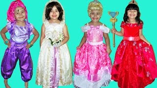 50 Halloween Costumes Disney Princess Kids Costume Runway Show Anna Queen Elsa [upl. by Sanchez]