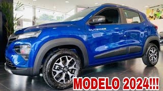 APRESENTAÇÃO DO NOVO RENAULT KWID 2024 VERSÃO OUTSIDERUM CARRO POPULAR DE 76 MIL REAIS [upl. by Josias647]