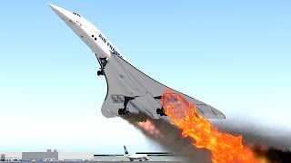 Air France Flight 4590 Final Moments  The Concorde Crashing After Takeoff  Flight 4590 4K [upl. by Agustin893]