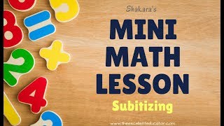 Mini Math Lesson  Subitizing [upl. by Mettah258]