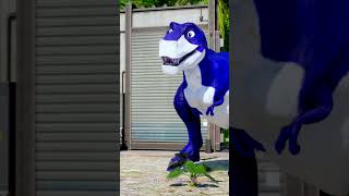 Superhero Dinosaur Battle Blue TREX Chomper vs The Flash Megalodon epicbattle jurassicworld [upl. by Katleen808]