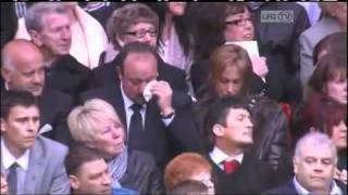 Rafa Benitez in tears at Hillsborough 22 memorial [upl. by Revlys]