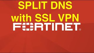 Fortigate Split DNS over SSL VPN ConfigureTroubleshoot Split DNS not working [upl. by Ennaeus]