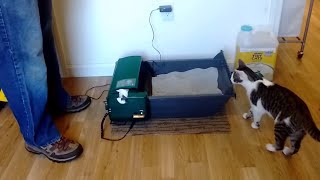 Pet Zone Smart Scoop Automatic The selfcleaning cat litter box Review [upl. by Schafer242]